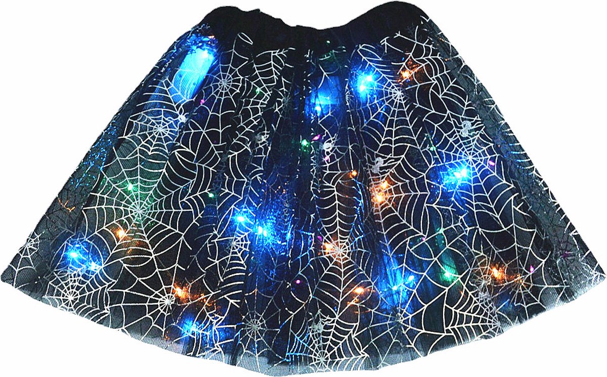 Halloween Lichtgevende Rok/Tutu - Zwart/wit