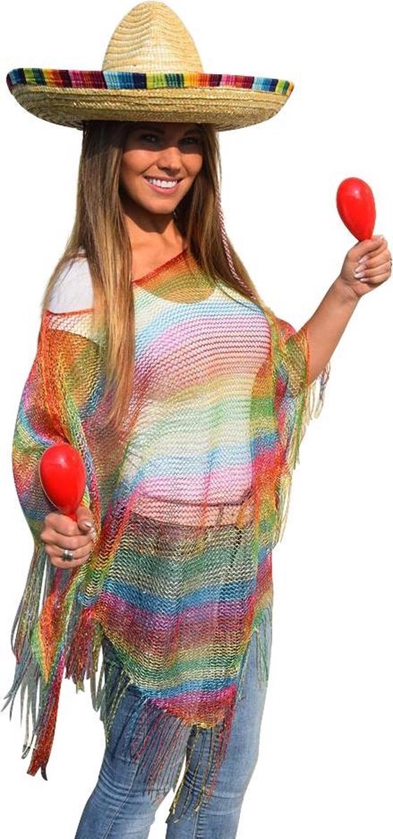 Poncho - Regenboog - Festival - Hippie - Ibiza - Pride