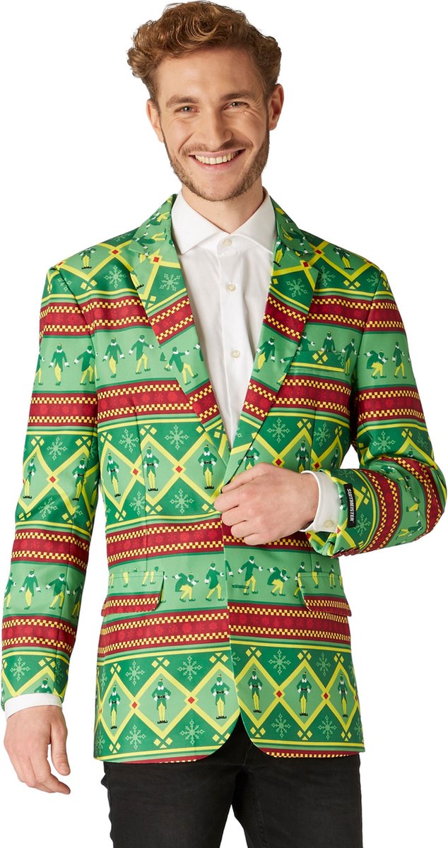 Suitmeister Elf Blazer - Mannen Colbert - Groen - Kerst & Halloween - Maat L