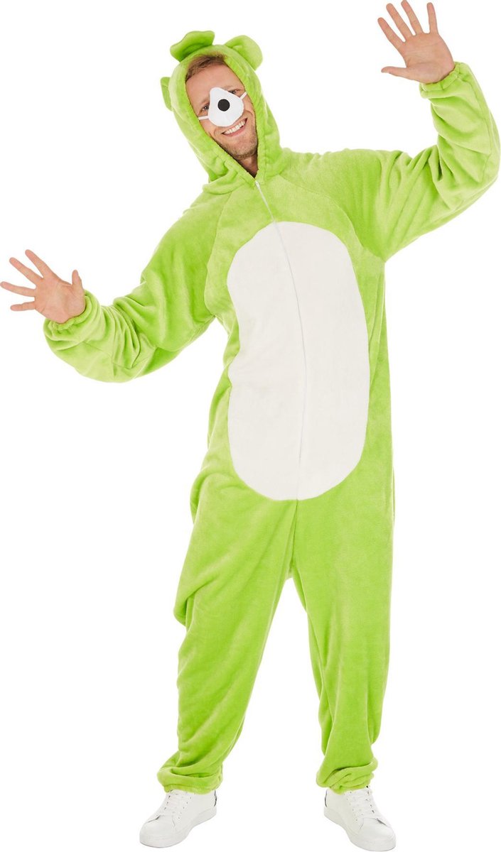 dressforfun - Kostuum berenoverall groen XL - verkleedkleding kostuum halloween verkleden feestkleding carnavalskleding carnaval feestkledij partykleding - 300883