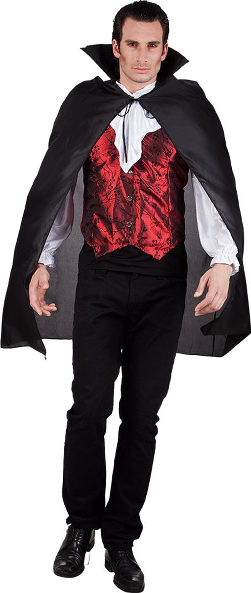 Boland - Cape Bloodlust zwart - Zwart - One size - Volwassenen - Vampier - Halloween en Horror