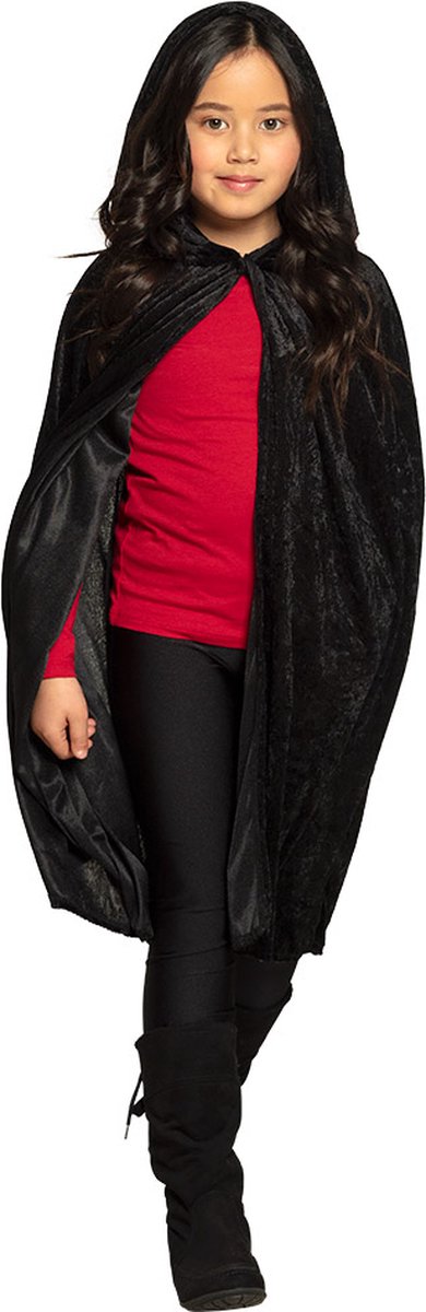 Boland - Kindercape Dawn zwart - Zwart - One size - Kinderen - Vampier - Halloween - Horror - Vampier