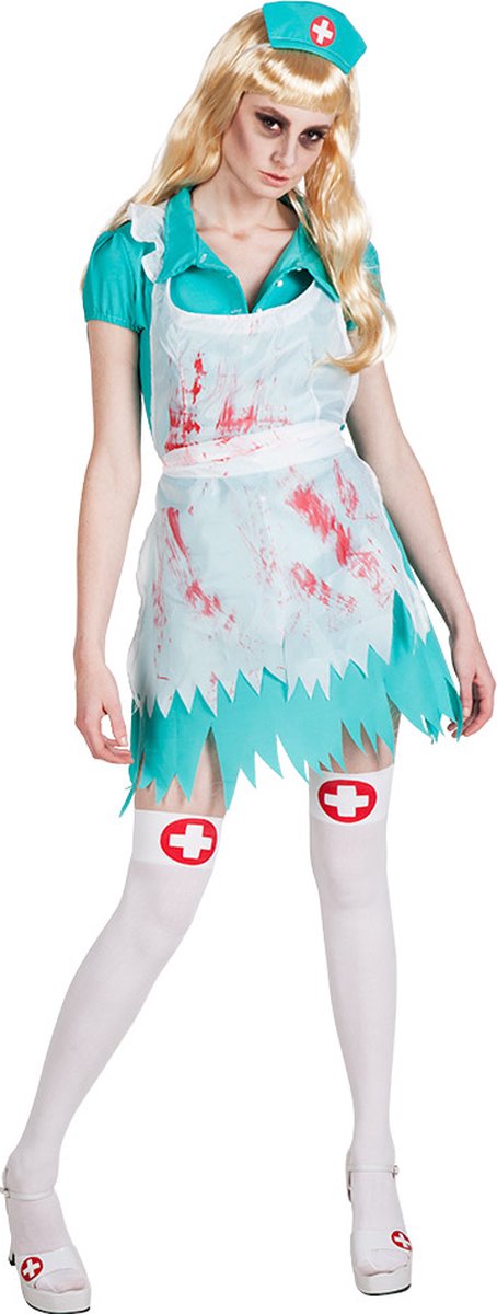 Boland - Kostuum Bloody nurse (36/38) - Multi - S - Volwassenen - Verpleegster - Halloween verkleedkleding - Horror - Verpleegster