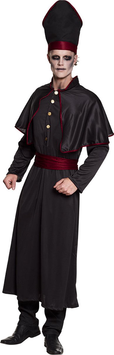 Boland - Kostuum Dark priest (50/52) - Multi - M - Volwassenen - Priester - Halloween en Horror- Religie