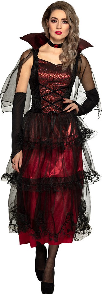 Boland - Kostuum Midnight vamp (36/38) - Multi - S - Volwassenen - Vampier - Halloween verkleedkleding - Vampier