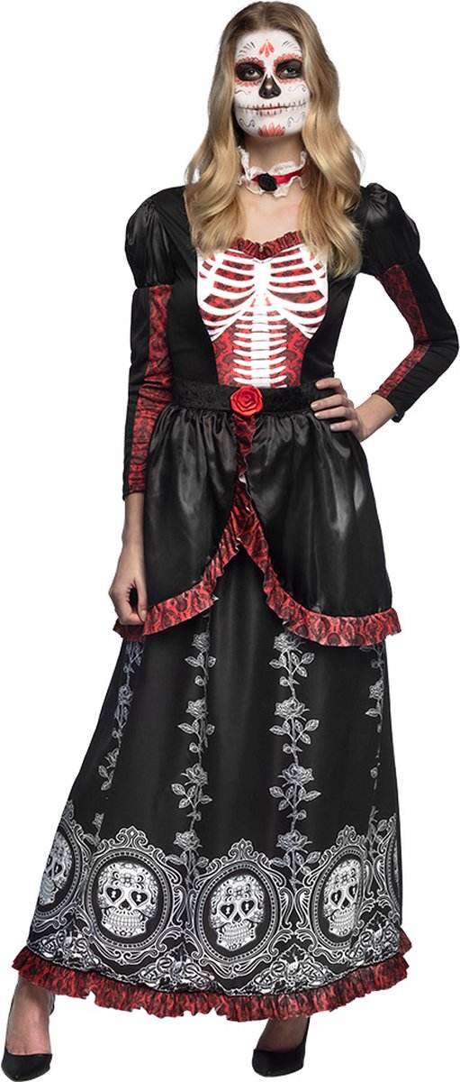 Boland - Kostuum Señora Adriana (40/42) - Multi - M - Volwassenen - Day of the dead - Halloween verkleedkleding - Day of the dead