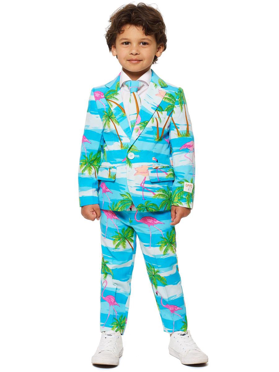 OppoSuits Flaminguy - Jongens Kostuum - Gekleurd - Carnaval - Maat 122/128