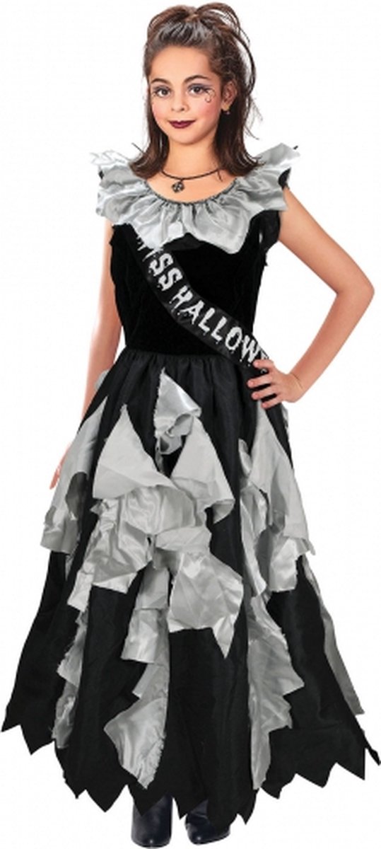 Halloween Zombie prom queen halloween kostuum jurk voor meisjes van 3-12 jaar 134/140