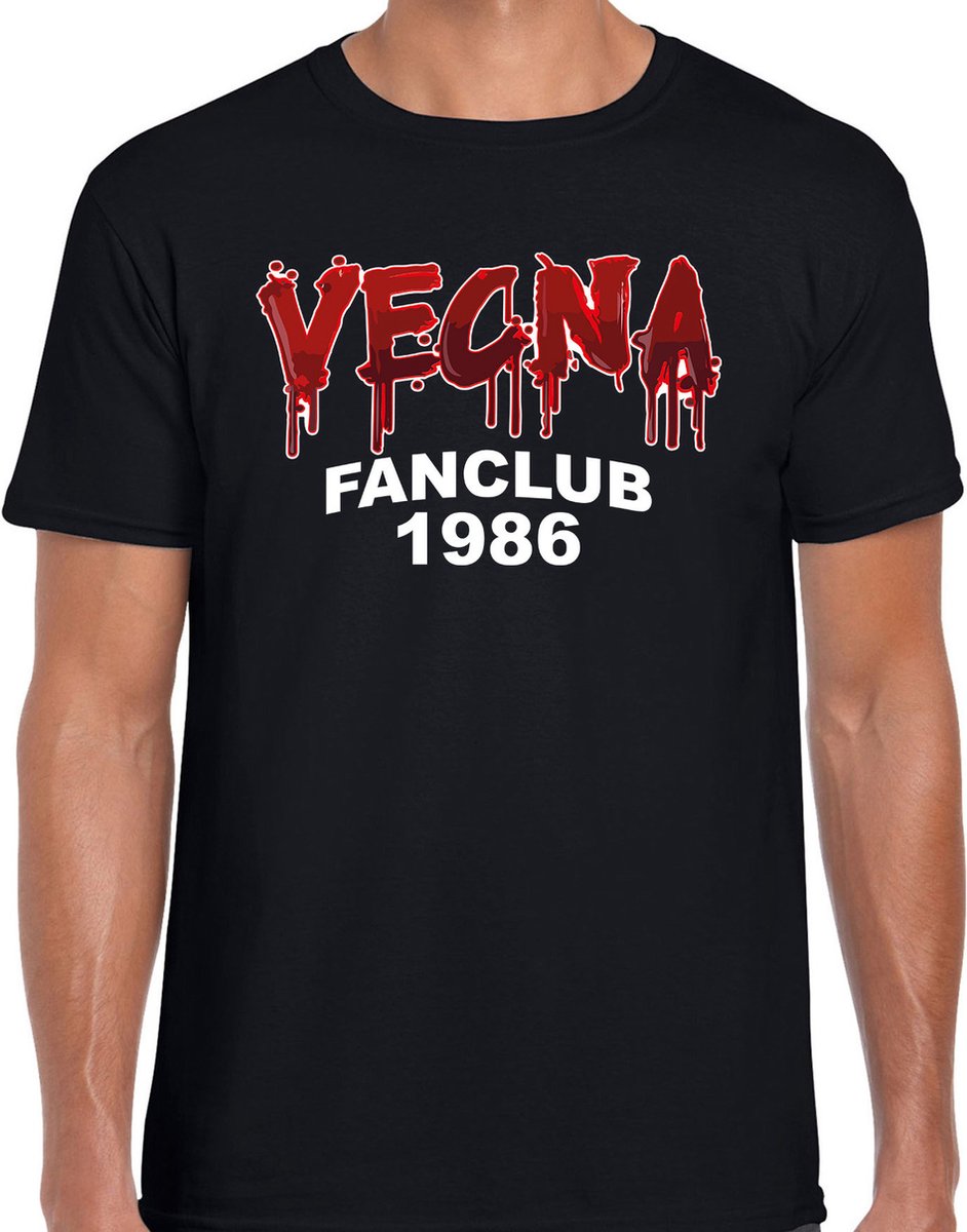 Stranger Halloween verkleed shirt vecna fanclub zwart - heren - horror shirt / kleding / kostuum L