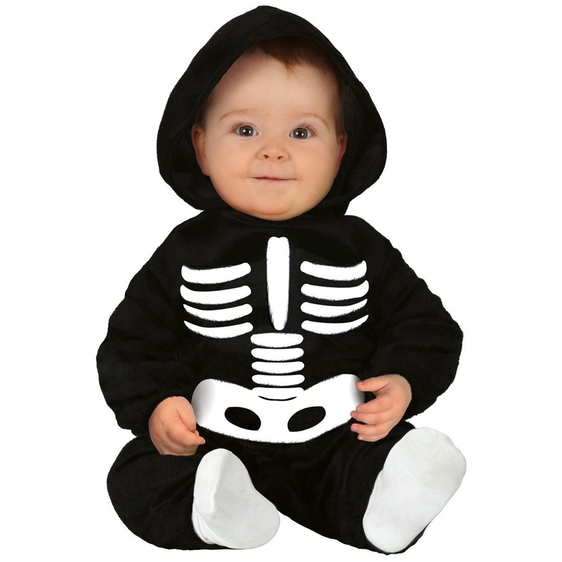 Halloween skelet kostuum voor baby/peuter 12-24 maanden -