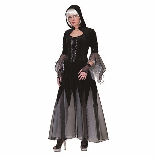 Halloween verkleed jurk vampier zwart 36-38 (S/M) -