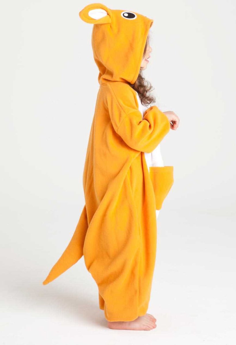 KIMU Onesie Kangoeroe Pak Kind - Maat 140-146 - Kangoeroepak Jumpsuit Pyjama Sinterklaas Cadeau