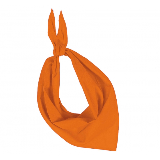 Oranje hals zakdoeken bandana style -