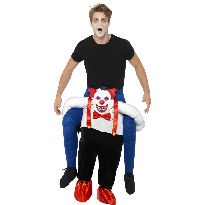 Ride on kostuum horror clown voor volwassenen One size -