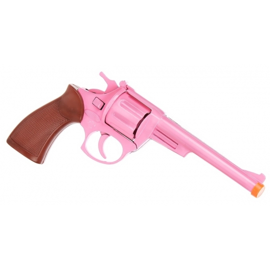 Roze speelgoed pistool 8 shots -