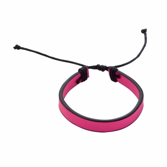 Roze verstelbaar armbandje 5 - 7 cm -