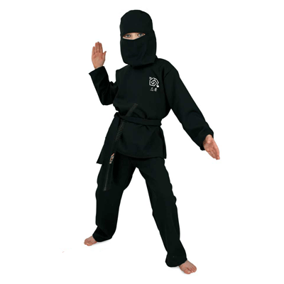 Verkleedkleding Ninja pak kinderen 128 (8 jaar) -