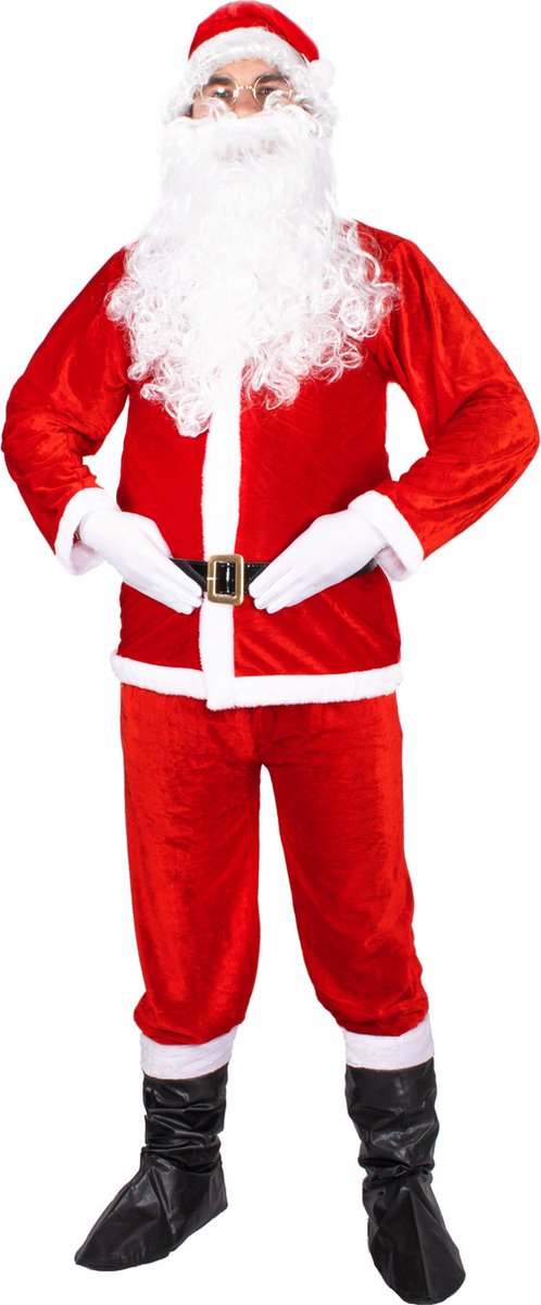 Kerstman Kostuum | Kerstman Pak | Verkleedkleding | 9-Delig | Rood