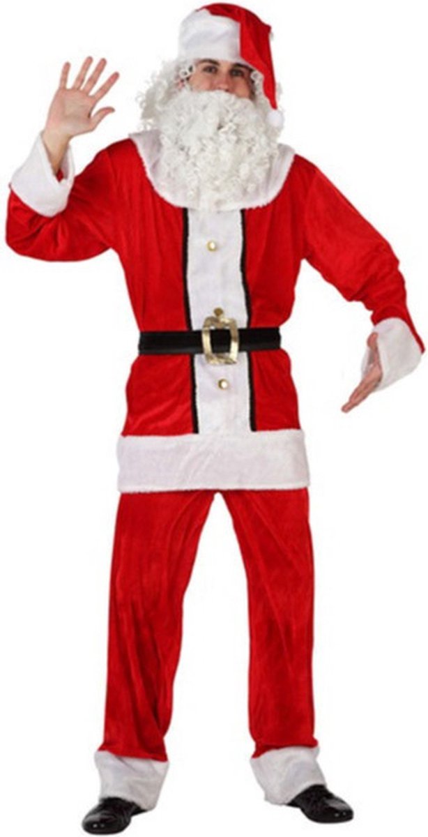 Kerstmannenpak - volwassenen - polyester - kerstman verkleedkleding XL