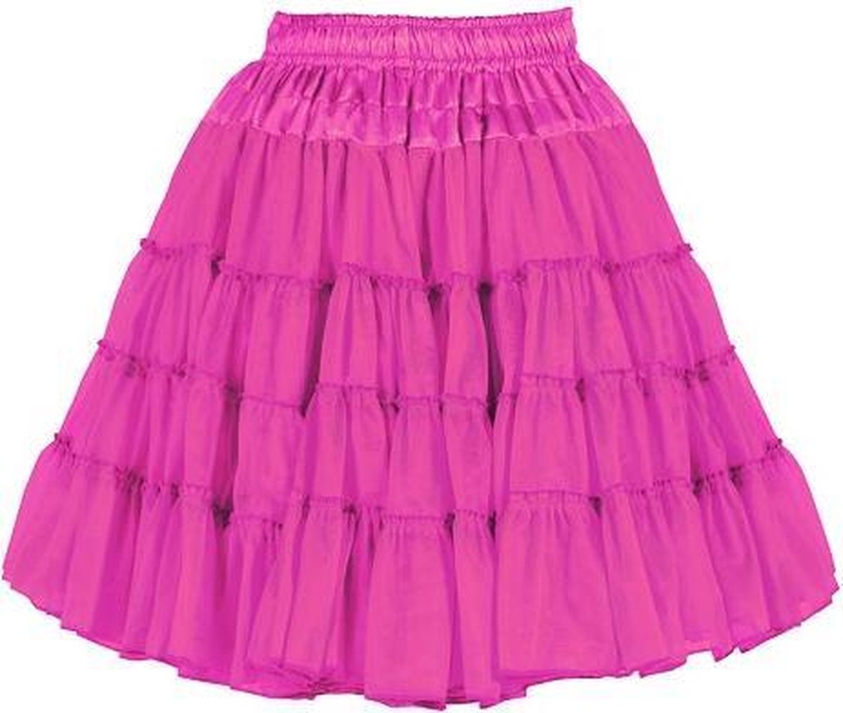 Luxe Petticoat - Roze - 2 Laags - Carnavalskleding - One Size - Volwassen Maat