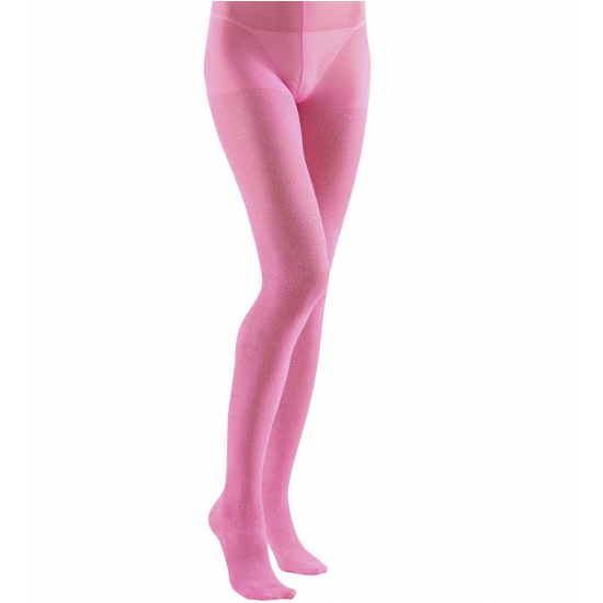 Glanzende roze panty 40 denier -