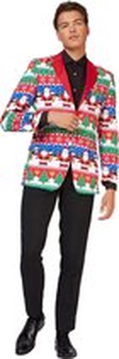 OppoSuits Snazzy Santa - Heren Blazer - Kerst - Maat: EU 48