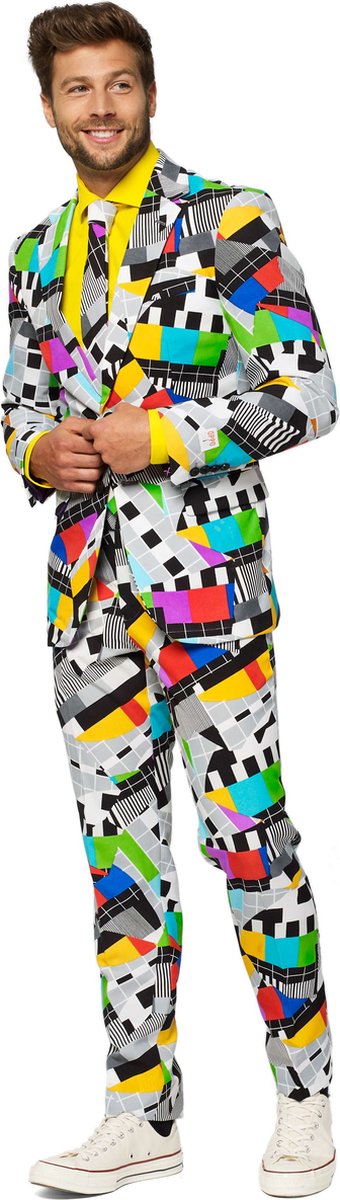 OppoSuits Testival - Mannen Kostuum - Gekleurd - Carnaval - Maat 52