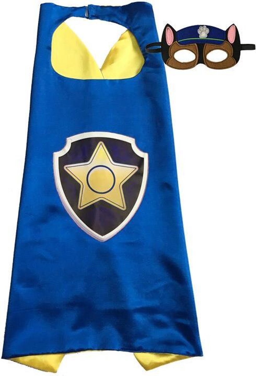 Premium Politie Cape - Carnaval - Carnavalskleding - Meisjes - Halloween - Verkleedkleren Jongen - Kostuum