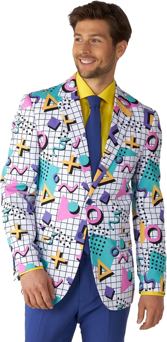 OppoSuits Memphis Master - Heren Carnavals Pak - Feest Kostuum - Mix Kleur - Maat EU 54