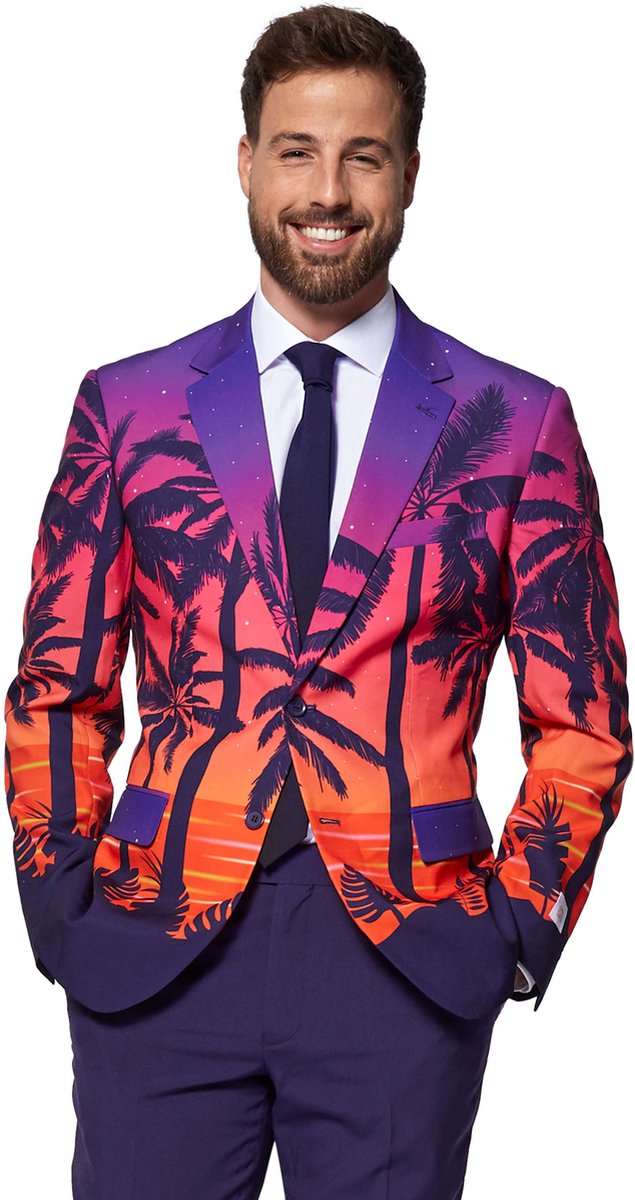 OppoSuits Suave Sunset - Mannen Kostuum - Feest - Maat: EU 52