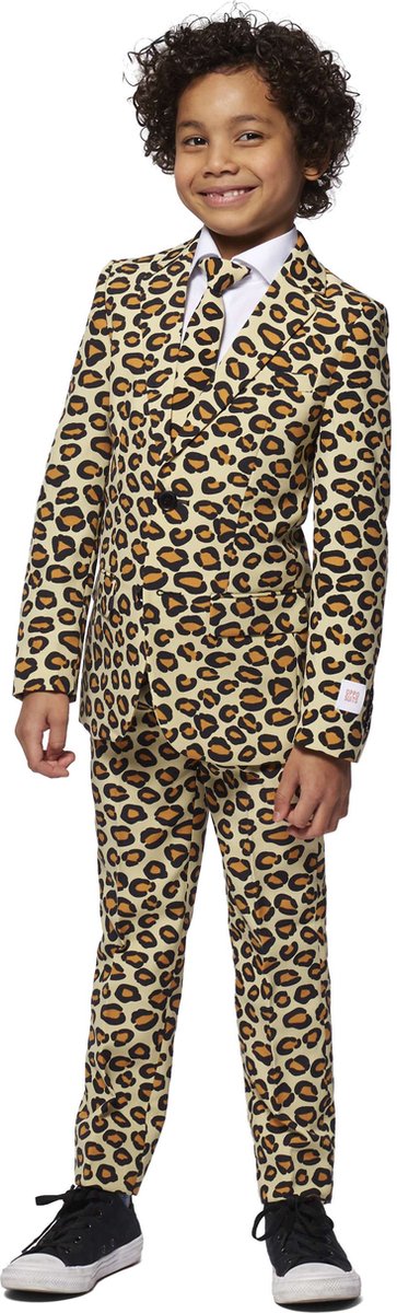 OppoSuits The Jag - Jongens Pak - Carnaval - Maat: 8 jaar - Feest