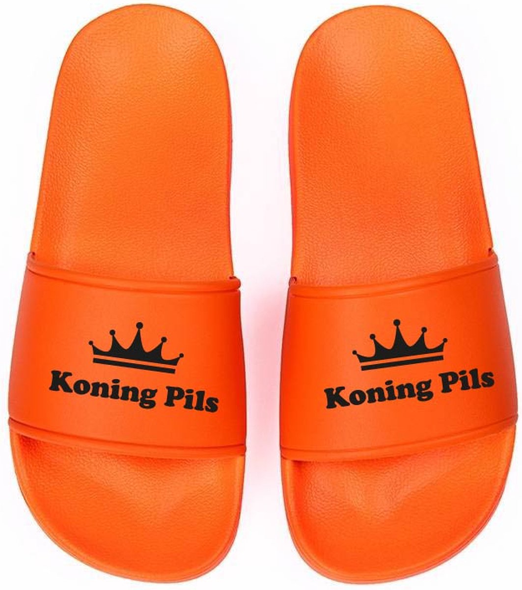 Slippers koning pils oranje 38