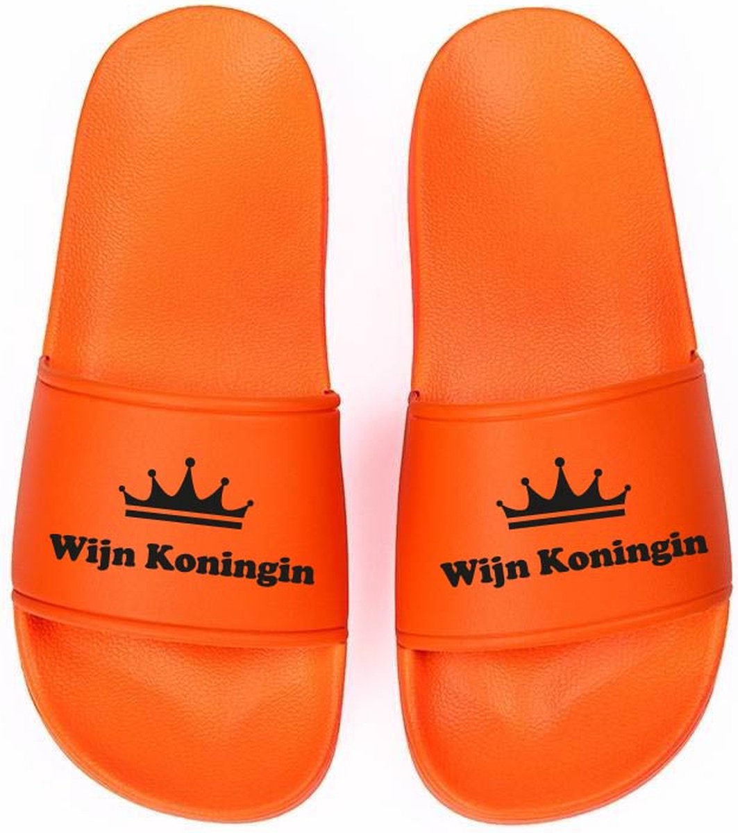 Slippers wijn koningin oranje 38