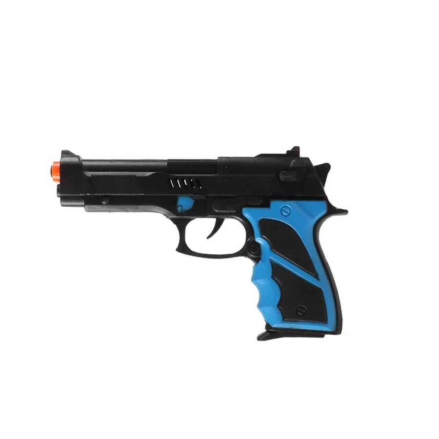 JonoToys Politie speelgoed pistool - kind en volwassenen - verkleed rollenspel - plastic - 22 cm -