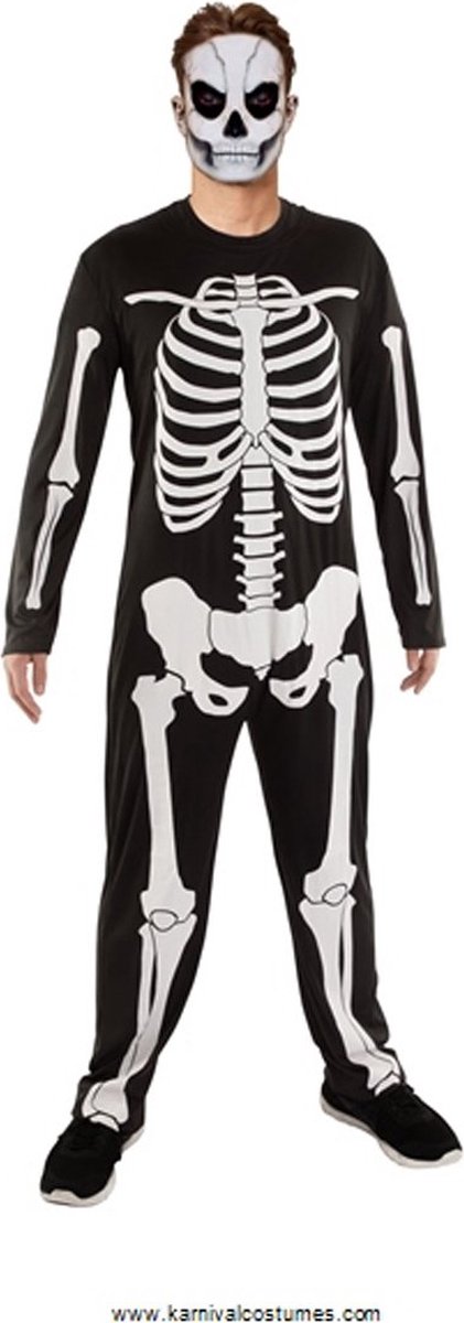 Karnival Costumes Skelet Skull Skeletten Schedel Halloween Kostuum Heren Carnavalskleding Heren Halloween Kostuum Volwassenen Verkleedkleding Volwassenen - Polyester - Maat M