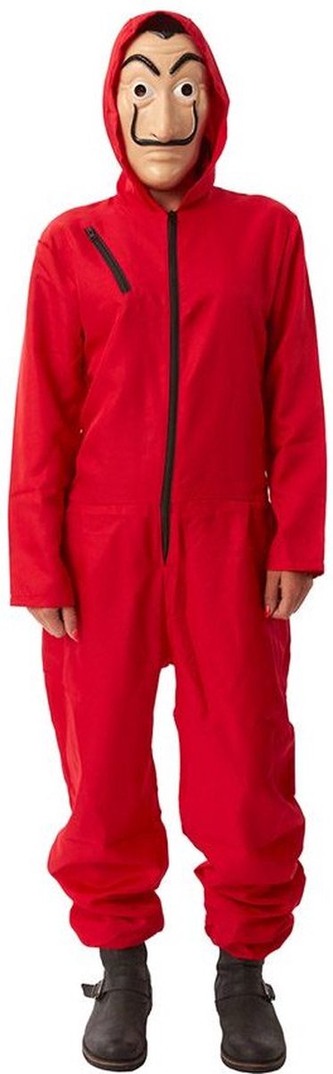 La Casa De Papel kostuum - Kostuum met masker - Overall - Onesie - Maat M/L