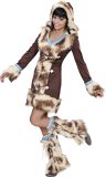 Luxe Eskimo kostuum voor dames - Verkleedkleding - Large