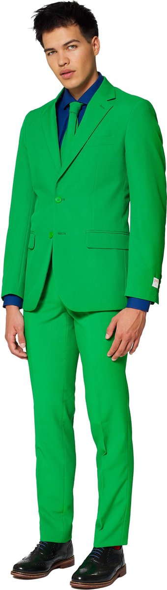 OppoSuits Evergreen - Mannen Kostuum - Groen - Feest - Maat 58