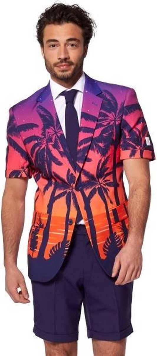 Opposuits Verkleedpak - Zomer - Suave Sunset - Heren - Polyester - Maat 52