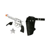 Atosa Cowboys pistool en holster - verkleed speelgoed - kinderen - kunststof -