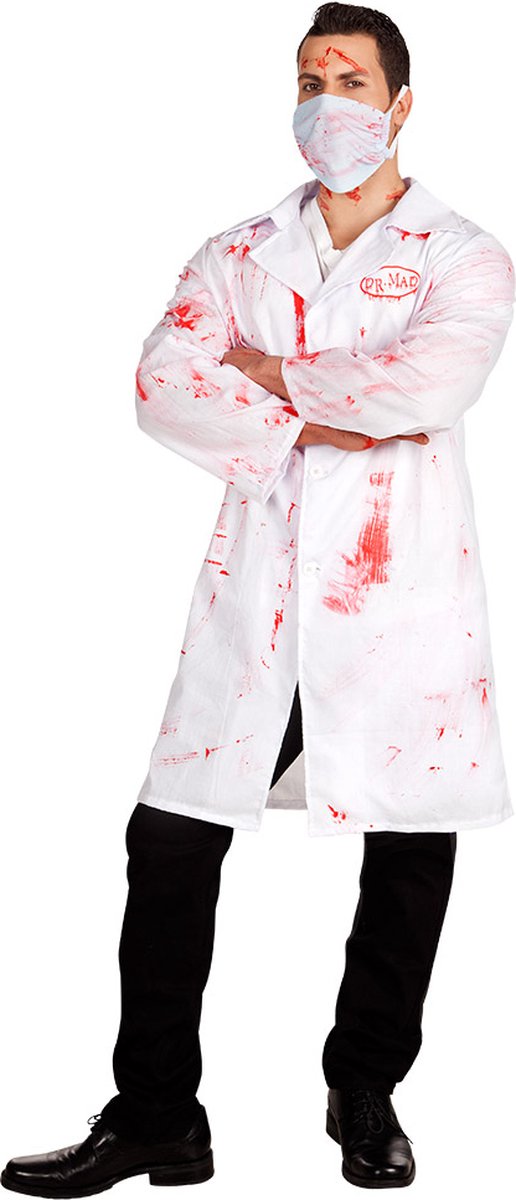 Boland - Kostuum Dr. Mad (50/52) - Volwassenen - Dokter - Halloween verkleedkleding - Horror - Dokter