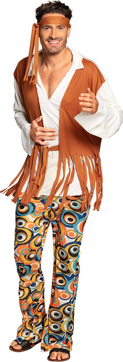 Boland - Kostuum Flower guy (M/L) - Volwassenen - Hippie - 60's & 70's - Hippie & Flower Power