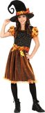 Fiestas Guirca - Heks oranje (5-6 jaar) - Halloween Kostuum voor kinderen - Halloween - Halloween kostuum meisjes