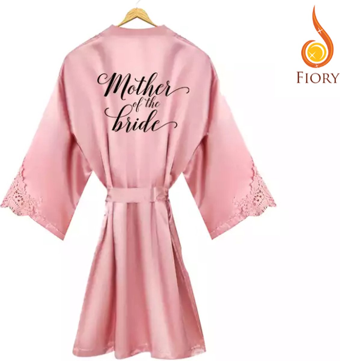 Fiory Kimono Mother of the Bride| Badjas Moeder Bruid| Kimono Mother Bride| Kimono Opdruk| Trouwen| Roze | L/XL