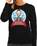Foute Kersttrui / sweater - Last Christmas I gave you my heart - skelet - zwart voor dames - kerstkleding / kerst outfit 2XL