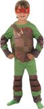Gevoerd Ninja Turtle™ pak voor jongens - Kinderkostuums - 98/104
