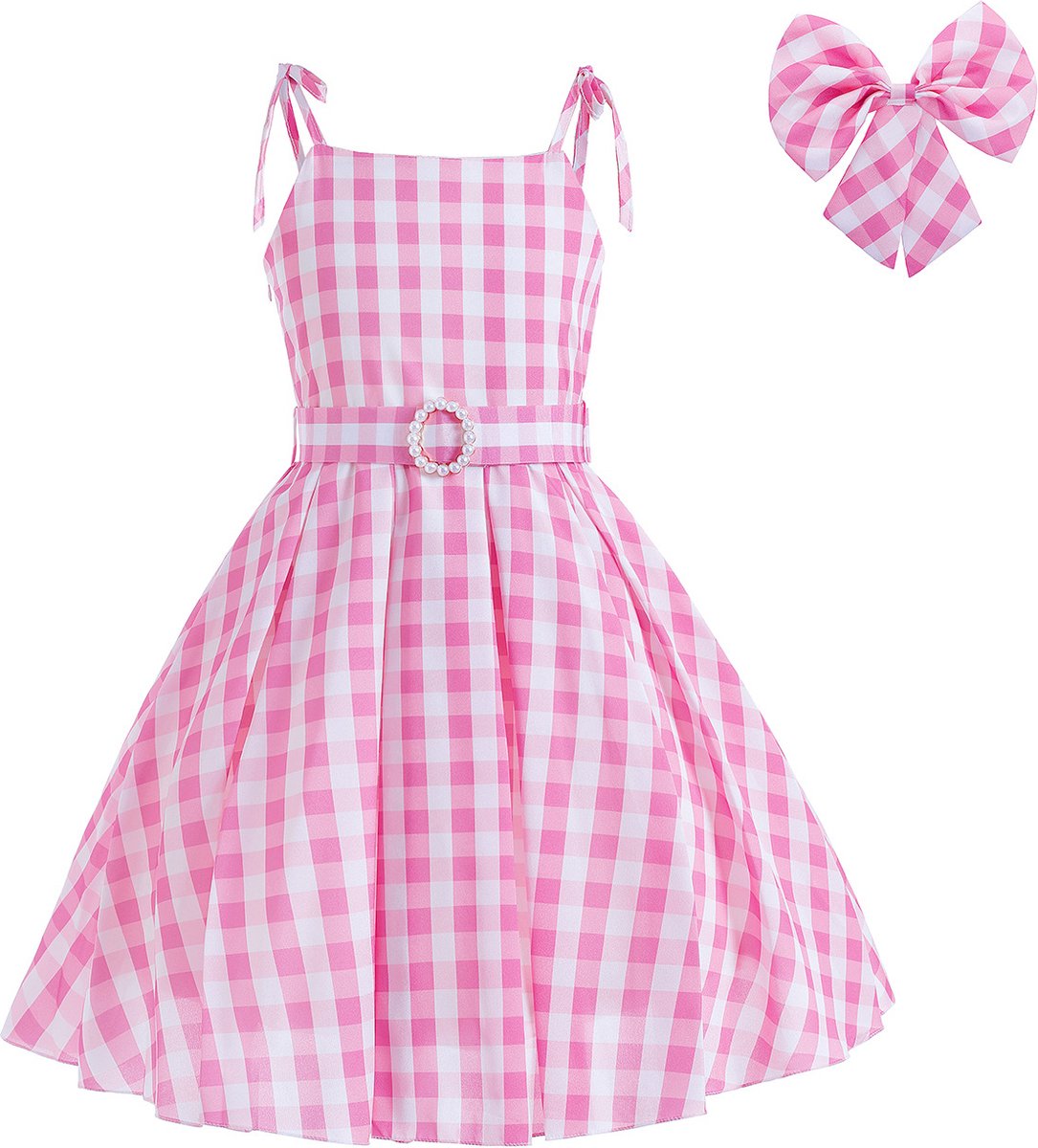 Joya Kids® Barbie outfit voor kinderen | Verkleedjurk Meisje | Halloween kostuum | Barbie thema | Carnaval kleding | Barbie kostuum Jurk | Maat 100