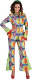 Magic By Freddy's - Hippie Kostuum - Jaren 60 Batik India Hippie - Vrouw - Multicolor - XL - Carnavalskleding - Verkleedkleding