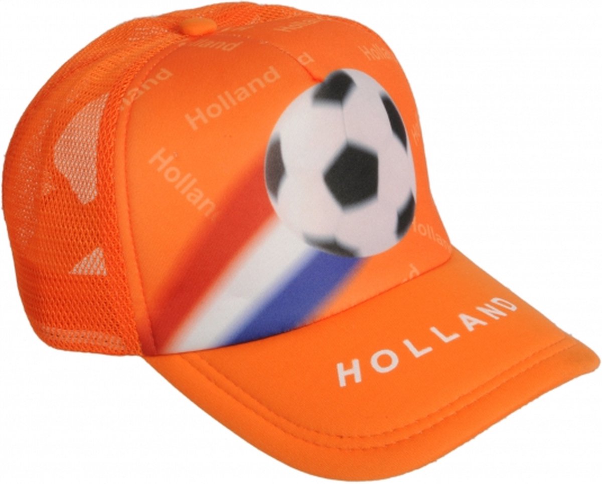 Nederlands Supporters Pet 30 X 14 X 22 Cm Oranje One Size