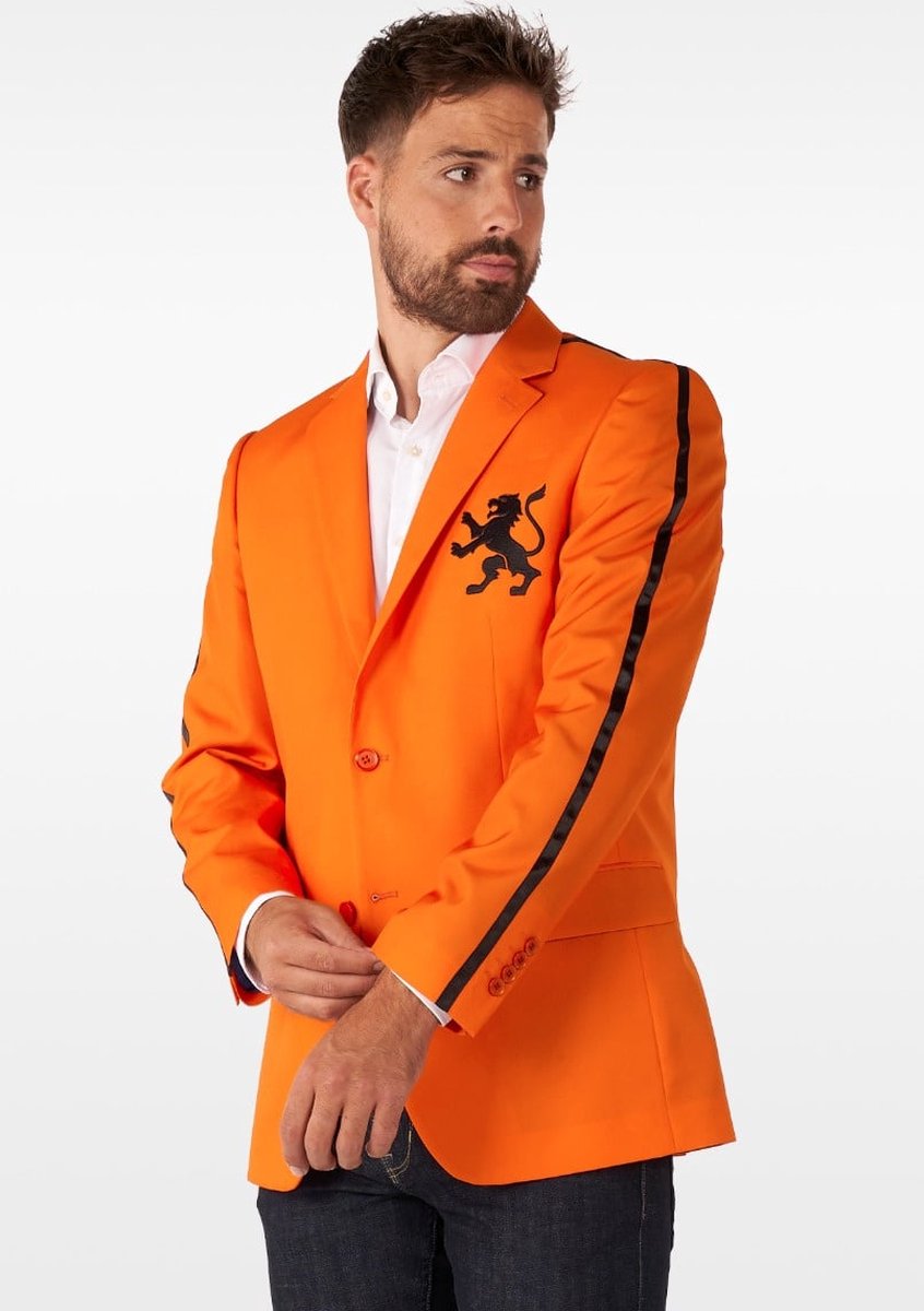 OppoSuits Holland Hero - Heren Blazer - Oranje Koningsdag Nederland Jasje - Maat EU 60